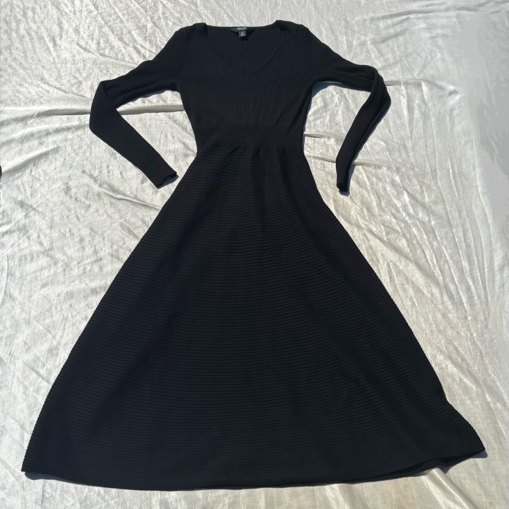 Simply Vera Black Maxi Long Sleeve Dress Women’s XS